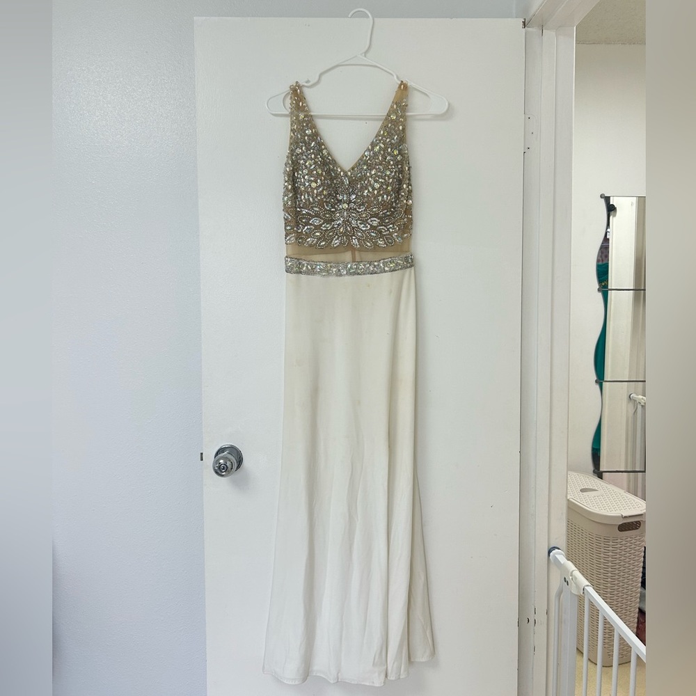 White prom dress